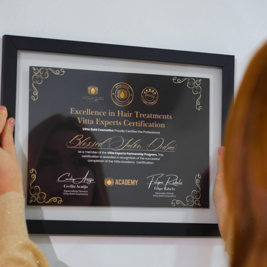 Vitta Gold Academy certificate