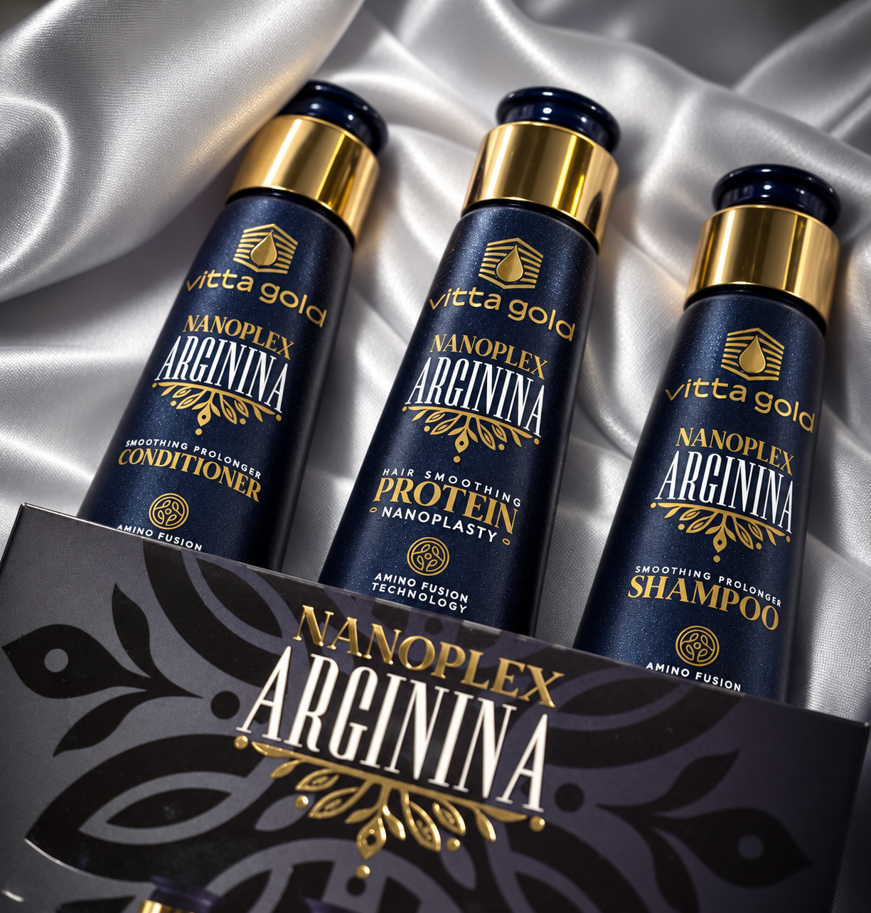 Nanoplex Arginina Intro Set 200ml — shampoo, protein and conditioner