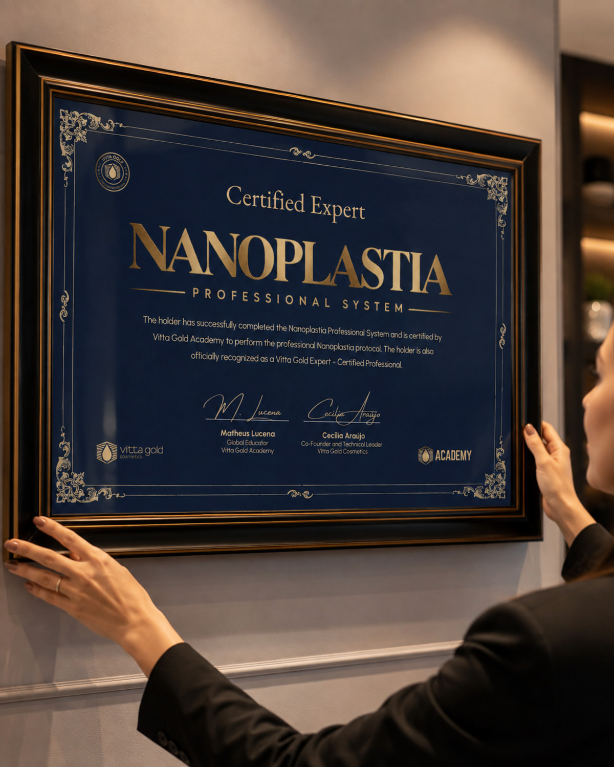 Vitta Gold Academy Nanoplastia professional certificate
