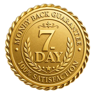 Badge de garantie satisfait ou remboursé de 7 jours